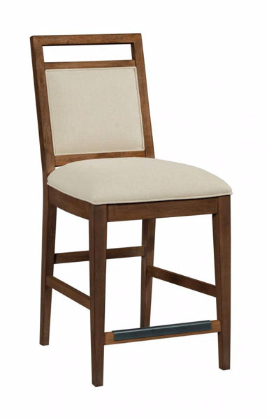 Picture of NOOK HEWNED MAPLE UPHOLSTERED COUNTER CHAIR