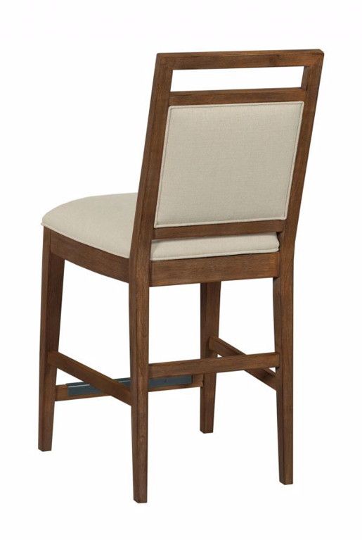 Picture of NOOK HEWNED MAPLE UPHOLSTERED COUNTER CHAIR