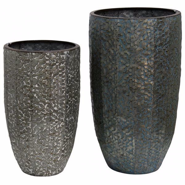 Picture of INDUSTRIAL STAMPED VASES