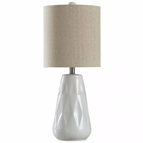 Picture of CERAMIC TRANSITIONAL DIAMOND LAMP