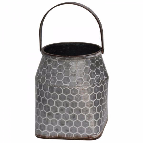 Picture of GALVANIZED METAL VASE