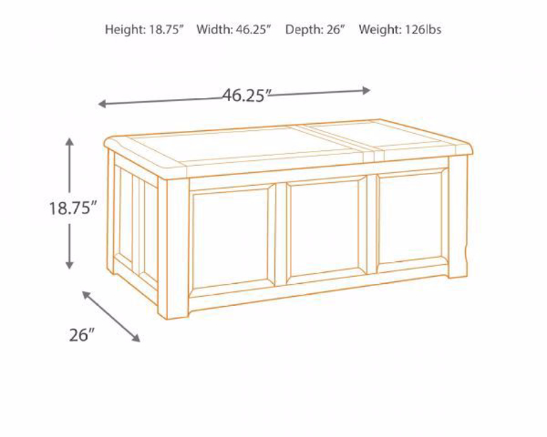 Picture of TAMONIE LIFT TOP COCKTAIL TABLE