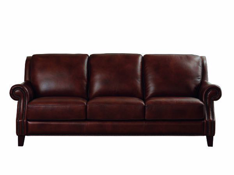 Picture of BASSETT PIERCE LEATHER SOFA