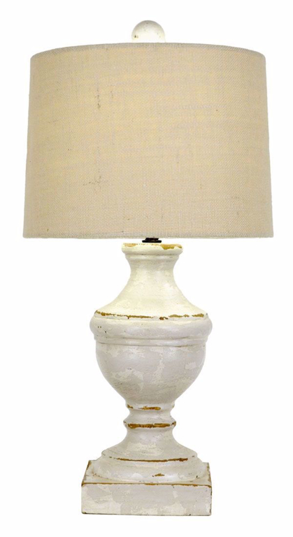 Picture of CREAM DISTRESSED LAMP