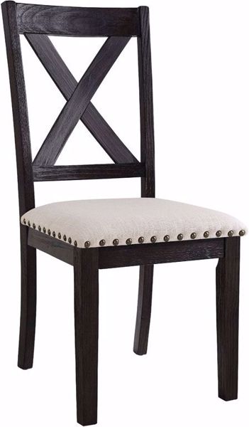 Picture of GREYSTONE MARBLE WOOD SIDE CHAIR