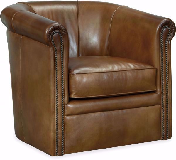 Picture of AXTON SWIVEL LEATHER CHAIR