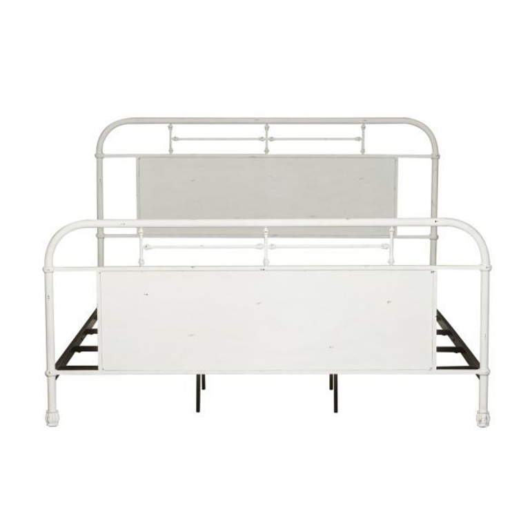 Picture of ANTIQUE WHITE VINTAGE QUEEN METAL BED