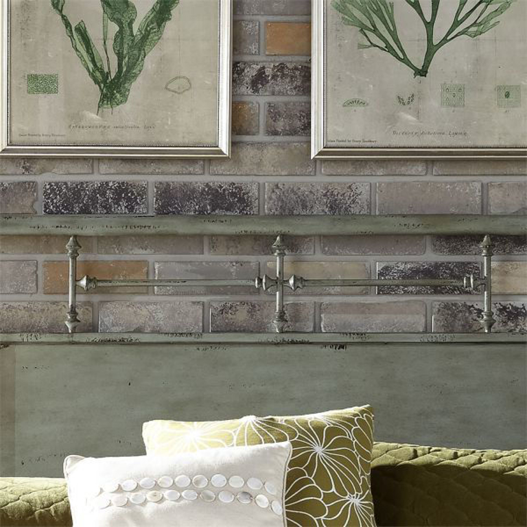 Picture of VINTAGE QUEEN METAL HEADBOARD - GREEN