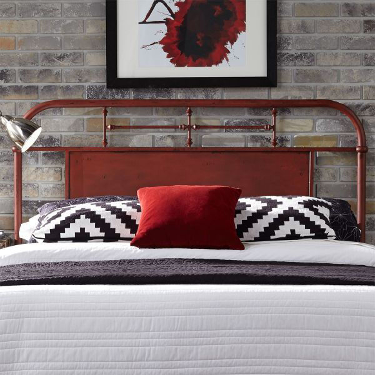 Picture of RED VINTAGE QUEEN METAL HEADBOARD