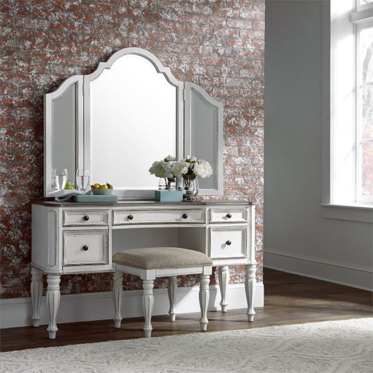 Picture of MAGNOLIA MANOR VANITY STOOL