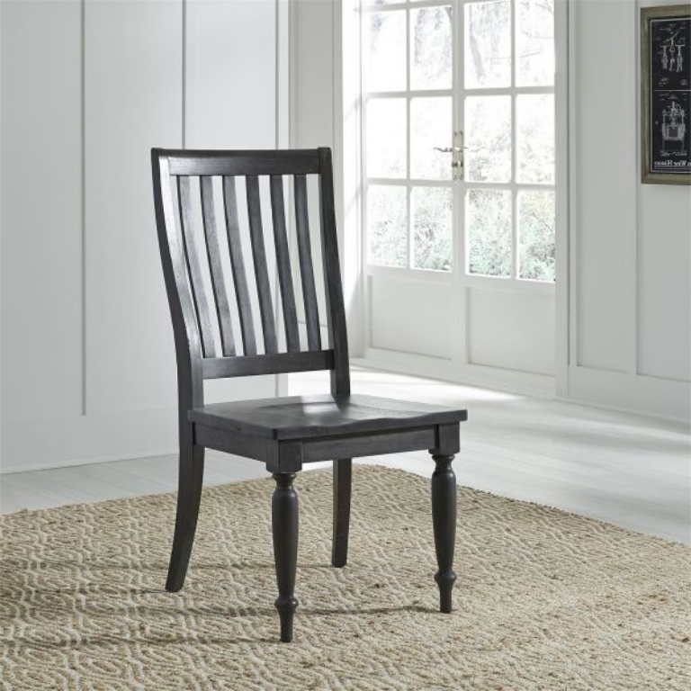 Picture of HARVEST HOME SLAT BACK SIDE DINING CHAIR