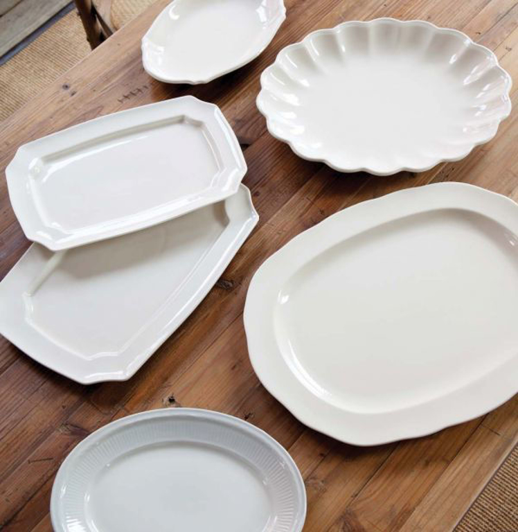 Picture of CREAMWARE PLATTERS SET 