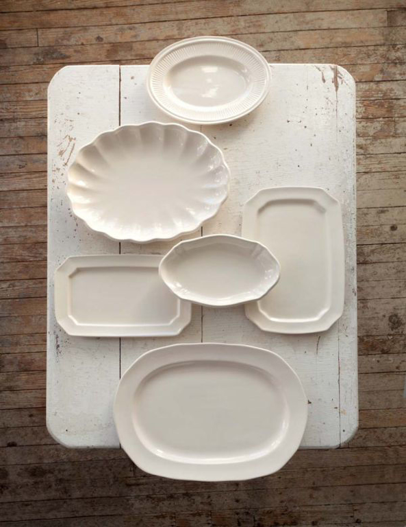 Picture of CREAMWARE PLATTERS SET 
