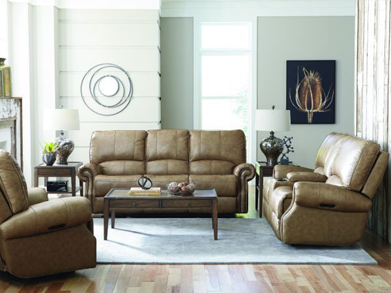 Picture of BASSETT CLUB LEVEL PRESCOTT POWER SOFA (WHEAT)