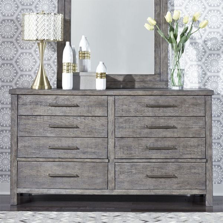 Picture of GRAY MODERN FARMHOUSE DRESSER