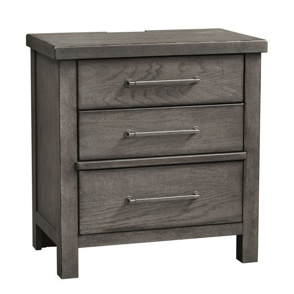 farmhouse nightstand gray