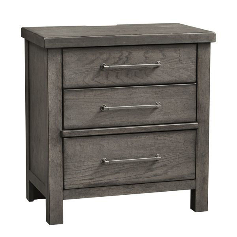 Picture of GRAY MODERN FARMHOUSE NIGHTSTAND