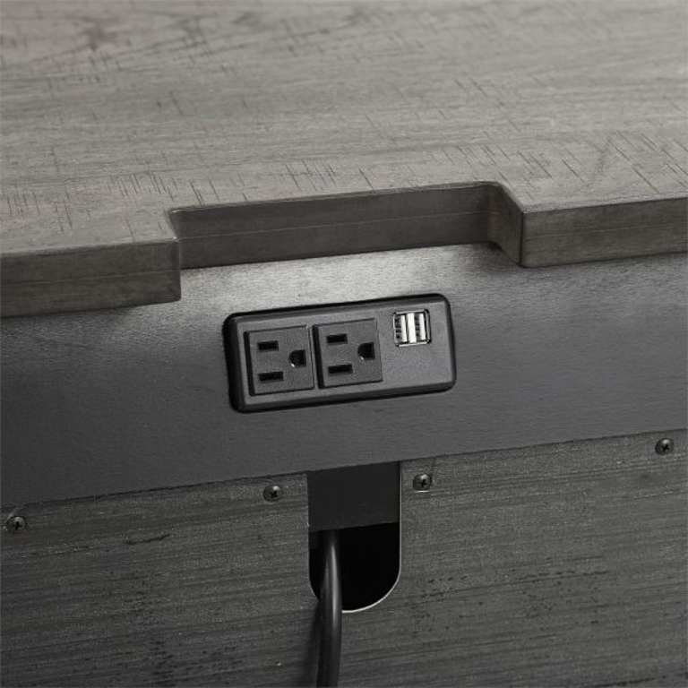 Picture of GRAY MODERN FARMHOUSE NIGHTSTAND