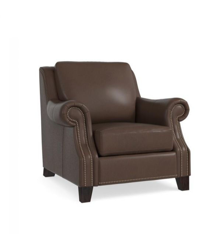 Picture of BASSETT PIERCE LEATHER CHAIR