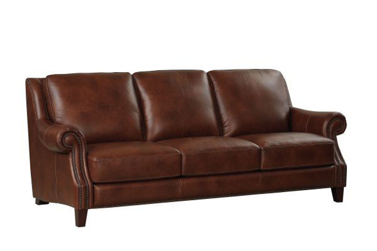 Picture of BASSETT PIERCE LEATHER SOFA