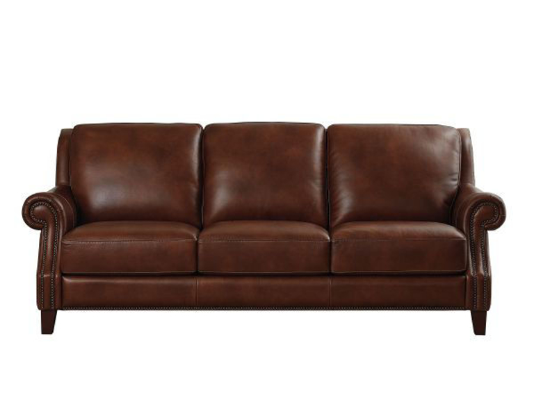 Picture of BASSETT PIERCE LEATHER SOFA