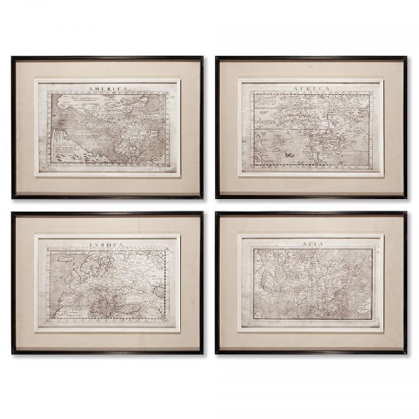 Picture of OLD MAP PRINTS SET