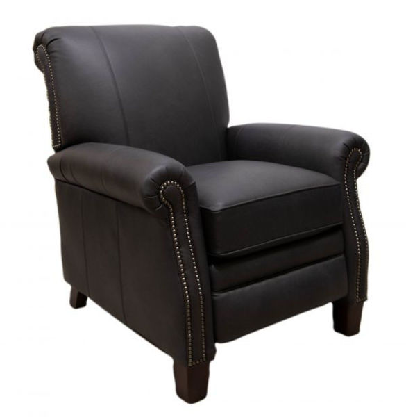 Picture of LEATHER ROLLED ARM PRESSBACK RECLINING CHAIR