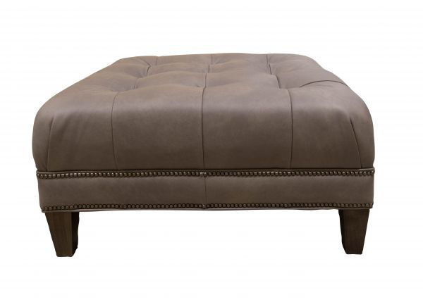Picture of LEATHER TUFTED COCKTAIL OTTOMAN