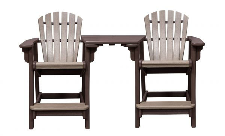 Picture of CHOCOLATE COASTAL COUNTER CHAIR