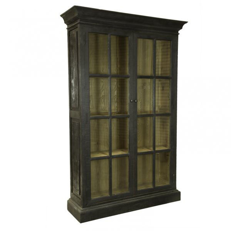 Picture of EBONY BLACK LIBRARY CABINET