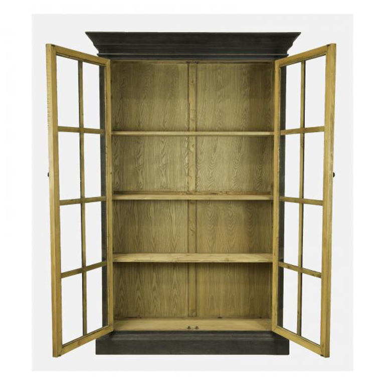 Picture of EBONY BLACK LIBRARY CABINET