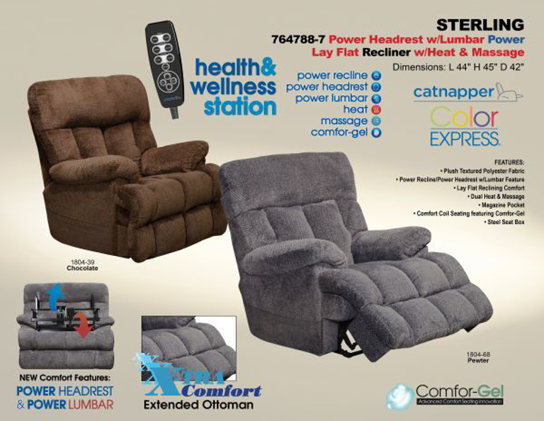 Picture of STERLING POWER HEATED MASSAGE RECLINER