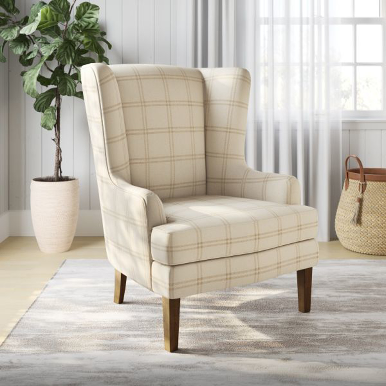 Picture of PARCHMENT LACROIX ACCENT CHAIR