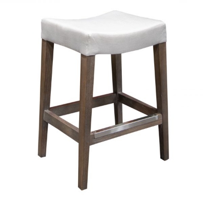 Picture of BENCHMADE VAIL OAK FABRIC SADDLE BARSTOOL