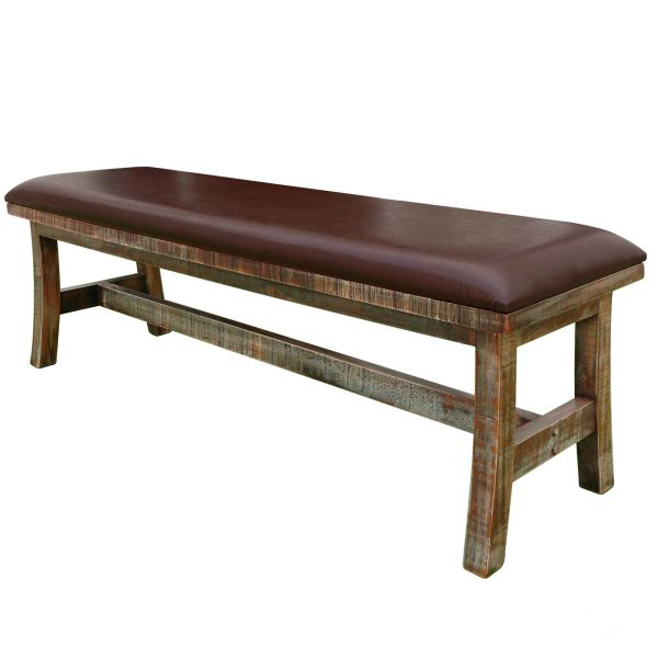 Picture of ANTIQUE MULTICOLOR DINING BENCH