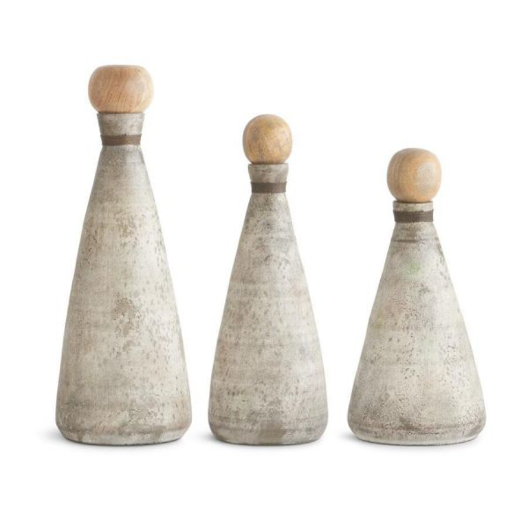 Picture of DUSTY GLASS BOTTLES SET