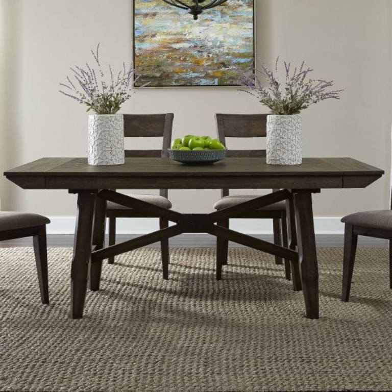 Picture of DOUBLE BRIDGE TRESTLE DINING TABLE