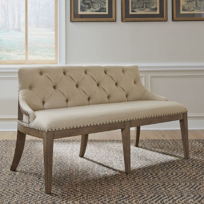 Picture of AMERICANA FARMHOUSE UPHOLSTERED DINING BENCH