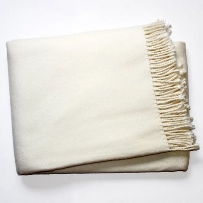 Picture of CREAM SOLID PLUSH THROW