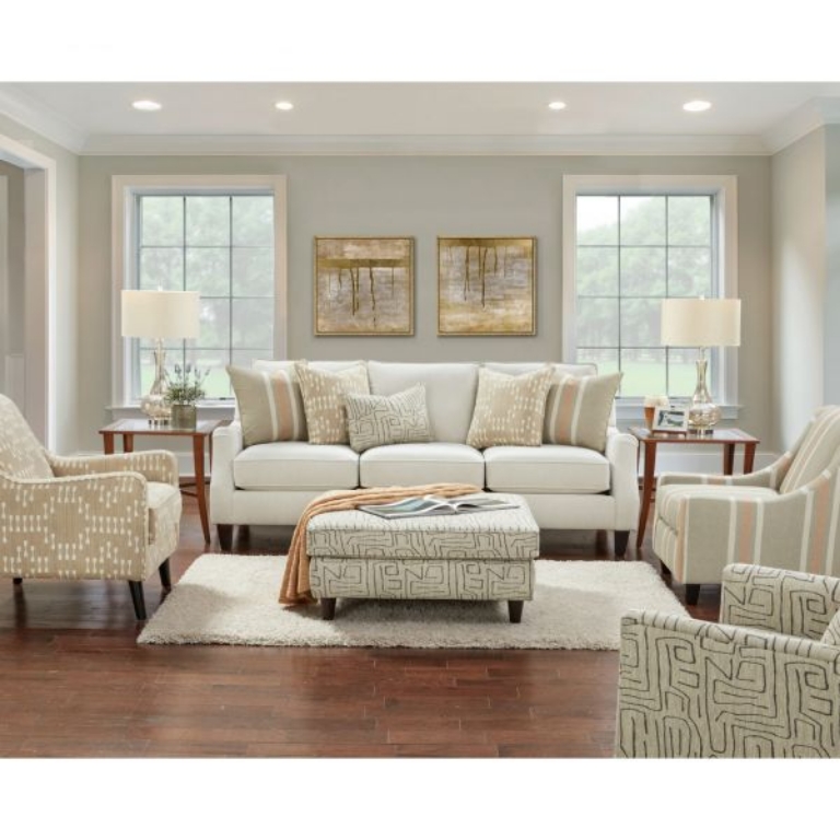 Picture of CHARLOTTE PARCHMENT SOFA