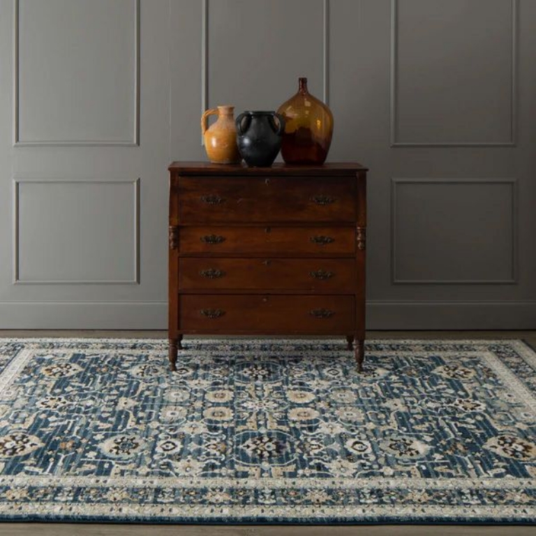 Picture of ZEPHYR AMPHORA BLUE RUG