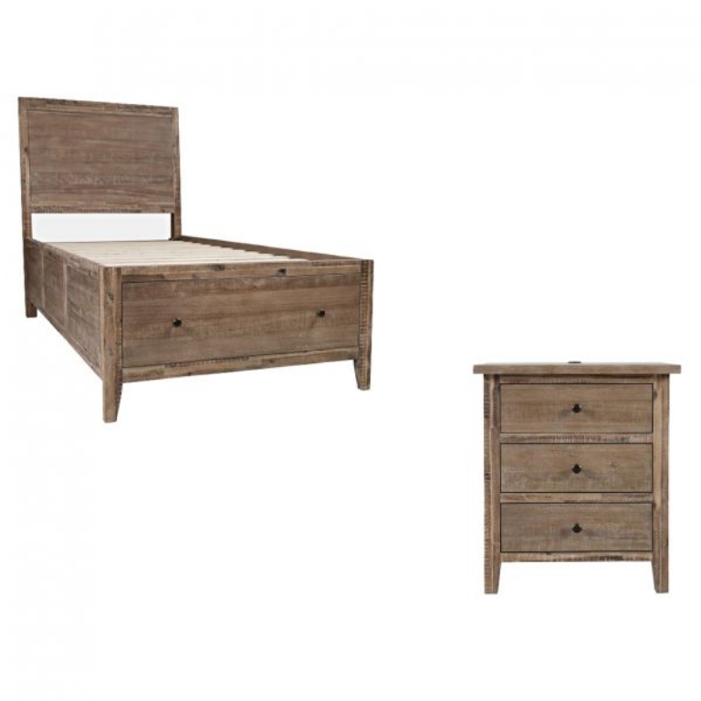 Picture of TWIN BED & NIGHTSTAND