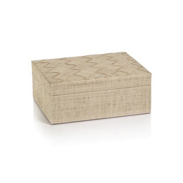 Picture of LA BOCCA WOVEN RAFFIA BOX