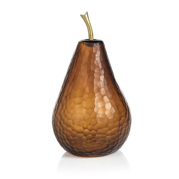 Picture of AMBER CUT GLASS PEAR