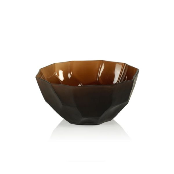 Picture of SICILIA AMBER GLASS BOWL