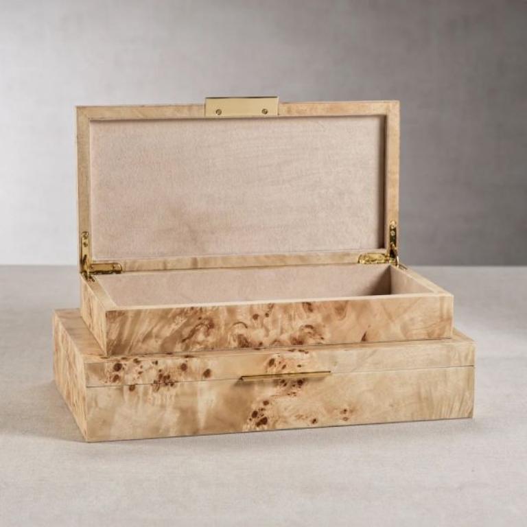 Picture of BURL WOOD VENEER BOX