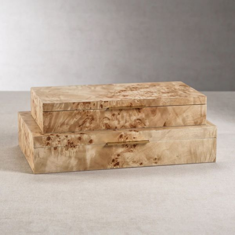 Picture of BURL WOOD VENEER BOX