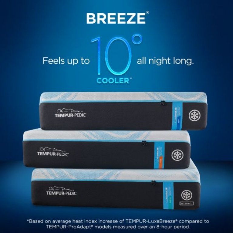 Picture of LUXEBREEZE® MEDIUM HYBRID TWIN XL MATTRESS