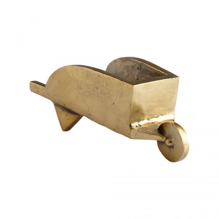 Picture of AGED BRASS WHEELBARROW TOKEN