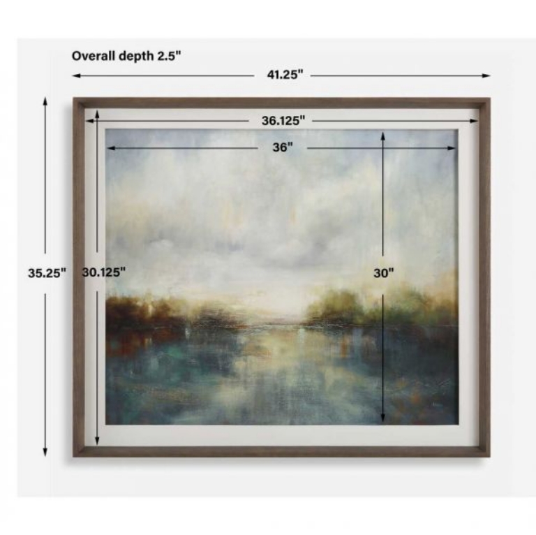 Picture of BLUE REVERIE FRAMED PRINT